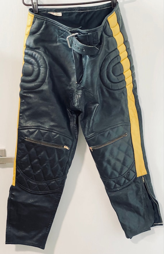 Leather Black Pants Mens